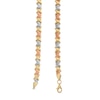 Thumbnail Image 2 of Hugs and Kisses Bracelet in 14K Tri-Tone Gold