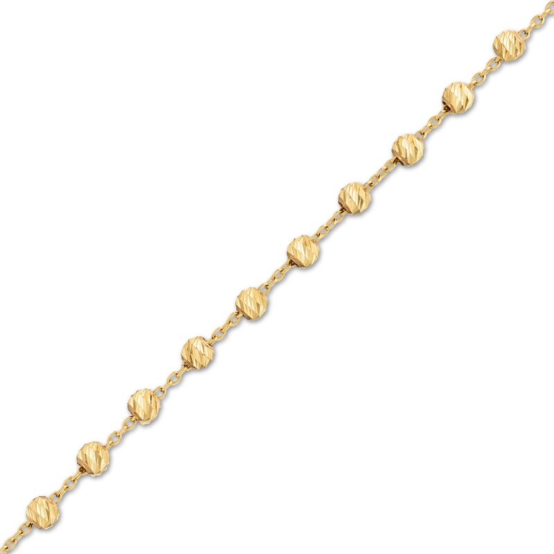 Main Image 1 of Bead Station Bracelet in 14K Gold