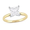 Thumbnail Image 1 of 1-1/2 CT. Certified Princess-Cut Lab-Grown Diamond Solitaire Engagement Ring in 14K Gold (F/VS2)