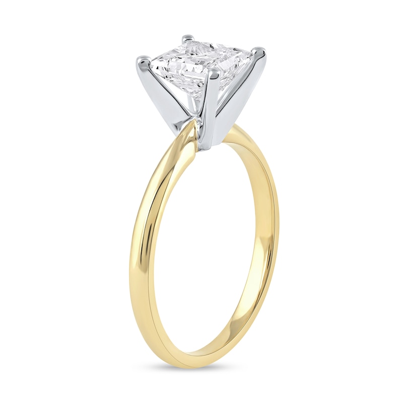 Main Image 2 of 1-1/2 CT. Certified Princess-Cut Lab-Grown Diamond Solitaire Engagement Ring in 14K Gold (F/VS2)