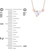 Thumbnail Image 4 of 1/3 CT. Pear-Shaped Certified Lab-Created Diamond Solitaire Tilted Necklace in 14K Rose Gold (F/SI2)