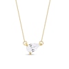 Thumbnail Image 1 of 1/3 CT. Pear-Shaped Certified Lab-Grown Diamond Solitaire Tilted Necklace in 14K Gold (F/SI2)