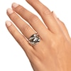 Thumbnail Image 2 of PDPAOLA™ at Zales Cubic Zirconia Wavy Teardrop Stackable Ring Set in Sterling Silver