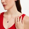 Thumbnail Image 2 of Heart-Shaped Lab-Created Ruby and White Lab-Created Sapphire Pendant, Ring and Earrings Set in Sterling Silver