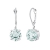 Thumbnail Image 0 of 9.0mm Aquamarine Solitaire Drop Earrings in 14K White Gold