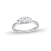 Thumbnail Image 1 of 1 CT. T.W. Diamond Past Present Future® Engagement Ring in 14K White Gold