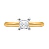 Thumbnail Image 3 of 1/3 CT. Princess-Cut Diamond Solitaire Engagement Ring in 14K Gold (J/I2) - Size 7