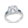 Thumbnail Image 0 of TRUE Lab-Created Diamonds by Vera Wang Love 2 CT. T.W. Cushion Framed Engagement Ring in 14K White Gold (F/VS2)