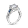 Thumbnail Image 2 of TRUE Lab-Created Diamonds by Vera Wang Love 2 CT. T.W. Cushion Framed Engagement Ring in 14K White Gold (F/VS2)