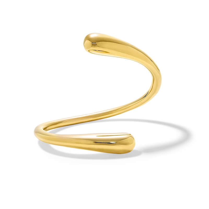 Main Image 1 of Zales x SOKO Twisted Dash Cuff Bracelet in Brass with 24K Gold Plate
