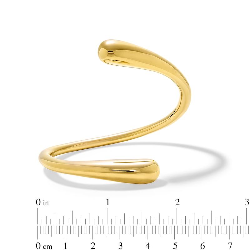 Main Image 4 of Zales x SOKO Twisted Dash Cuff Bracelet in Brass with 24K Gold Plate