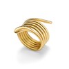 Thumbnail Image 1 of Zales x SOKO Dash Coil Ring in Brass with 24K Gold Plate