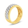 Thumbnail Image 3 of 1/2 CT. T.W. Diamond Woven Band in 10K Two-Toned Gold