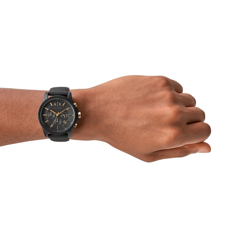 Main Image 5 of Men’s Armani Exchange Black Watch Gift Set (Model: AX7105)