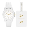 Thumbnail Image 1 of Women’s Armani Exchange Lady Banks White Watch Gift Set (Model: AX7126)