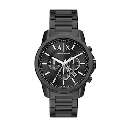 Men’s Armani Exchange Chronograph Watch with Black Dial (Model: AX1722)
