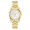 Thumbnail Image 1 of Ladies' Bulova Surveyor Mother-of-Pearl and Diamond Accent Dial Watch in Gold-Tone Stainless Steel (Model 97P172)