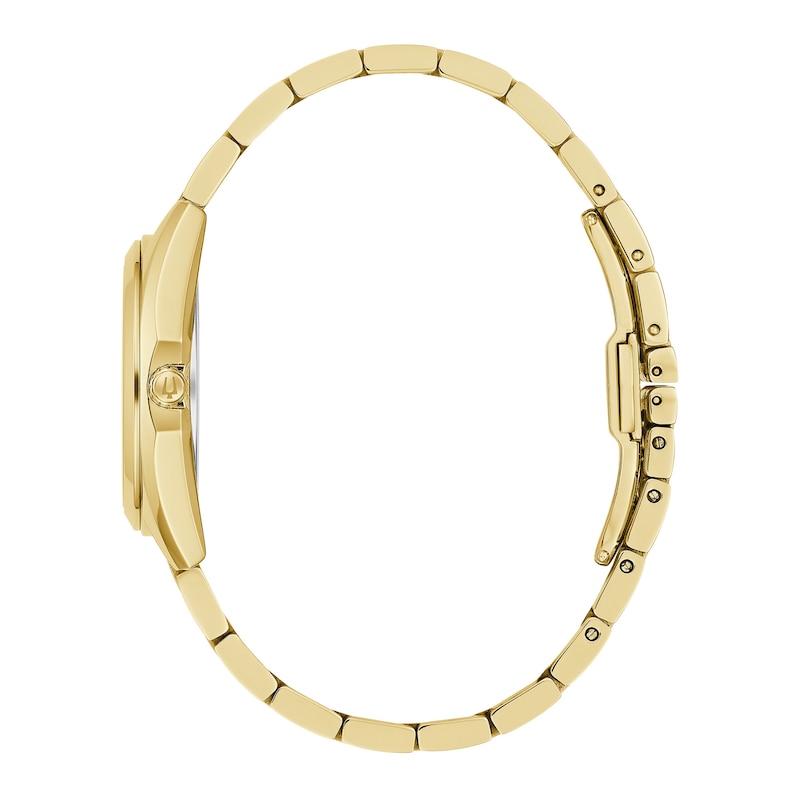 Main Image 2 of Ladies' Bulova Surveyor Mother-of-Pearl and Diamond Accent Dial Watch in Gold-Tone Stainless Steel (Model 97P172)