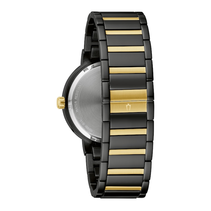 Main Image 3 of Men's Bulova Modern Black Dial Watch in Black Ion-Plated Stainless Steel (Model 98C149)