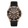 Thumbnail Image 1 of Men's Bulova Precisionist Brown Dial Watch in Rose-Tone Stainless Steel (Model 98B421)