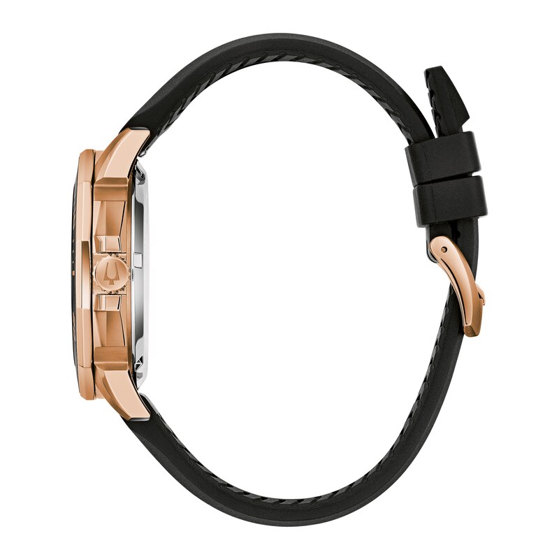 Main Image 2 of Men's Bulova Precisionist Brown Dial Watch in Rose-Tone Stainless Steel (Model 98B421)
