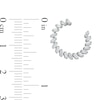 Thumbnail Image 3 of 1 CT. T.W.  Baguette-Cut Lab-Grown Diamond Open Hoop Earrings in 14K White Gold (F/SI2)