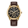Thumbnail Image 1 of Men's Citizen Rolan Watch in Gold-Tone Stainess Steel with Brown Leather Strap (Model: BU2112-06E)