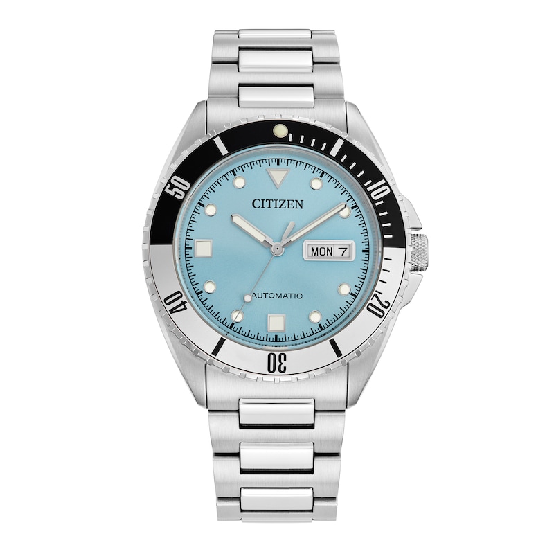 Main Image 1 of Men's Citizen Sport Automatic Dark Blue Dial Watch in Stainless Steel (Model: NH7531-52L)