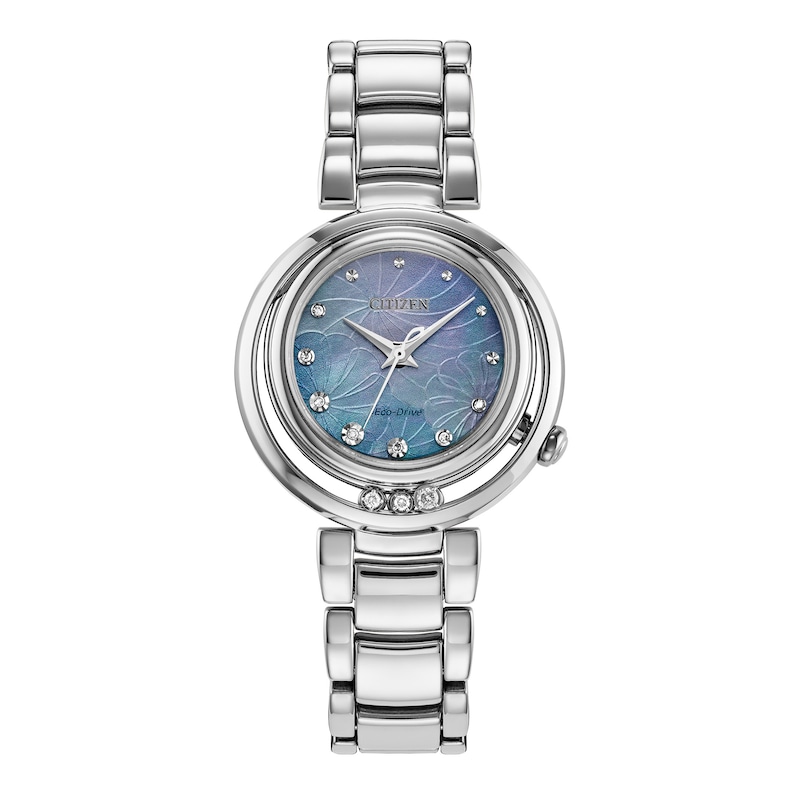 Main Image 1 of Ladies' Citizen L Arcly Diamond Accent Watch in Stainless Steel (Model: EM1110-56N)