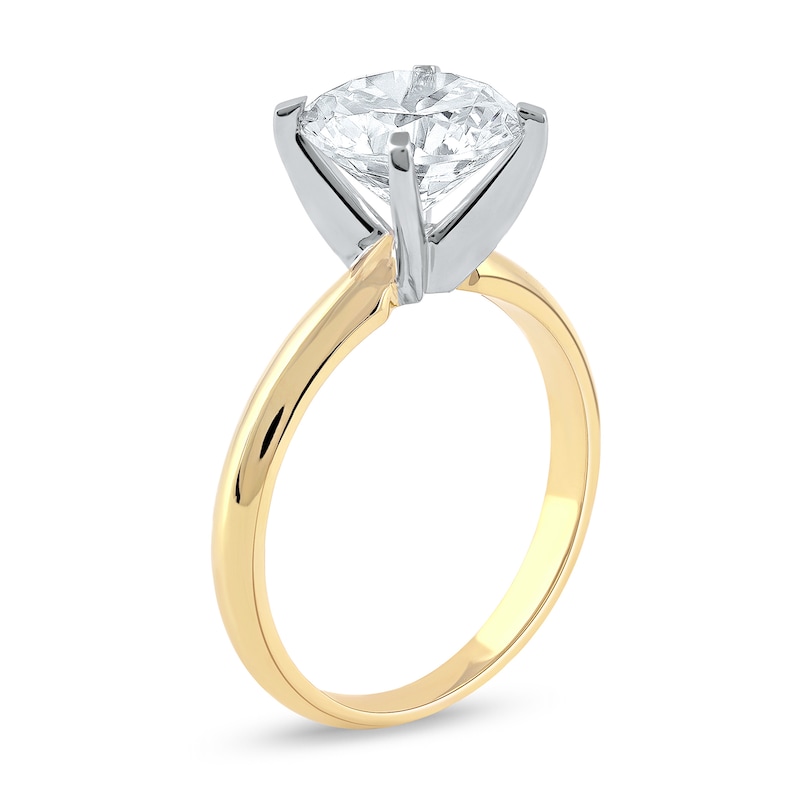 Main Image 2 of 3 CT. Certified Lab-Grown Diamond Solitaire Engagement Ring in 14K Gold (F/VS2)