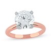 Thumbnail Image 1 of 3 CT. Certified Lab-Grown Diamond Solitaire Engagement Ring in 14K Rose Gold (F/VS2)