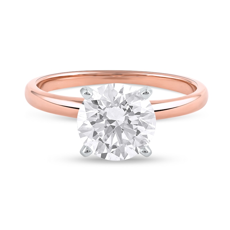 Main Image 3 of 2 CT. Certified Lab-Grown Diamond Solitaire Engagement Ring in 14K Rose Gold (F/VS2)