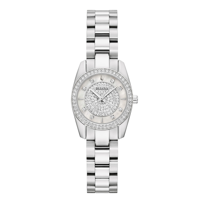Main Image 3 of Ladies’ Exclusive Bulova Crystal Collection Watch and Heart Necklace Box Set (Model: 96X165)