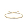Thumbnail Image 1 of 1 CT. T.W. Diamond Graduated Line Bolo Bracelet in 10K Gold - 9.5"