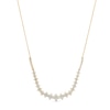 Thumbnail Image 1 of 1-1/2 CT. T.W. Diamond Graduated Starburst Necklace in 10K Gold