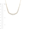 Thumbnail Image 3 of 1-1/2 CT. T.W. Diamond Graduated Starburst Necklace in 10K Gold