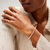 Thumbnail Image 2 of 1 CT. T.W. Diamond Sculpted Link Bracelet in 10K Gold - 7.25"