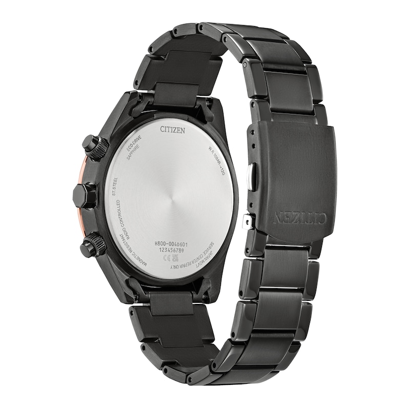 Main Image 3 of Men's Citizen Radio Control AT8265 Watch in Black Ion-Plated Stainless Steel (Model AT8265-57L)