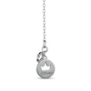 Thumbnail Image 2 of Enchanted Disney Villains Maleficent 1/8 CT. T.W. Diamond and Heart-Shaped Rhodonite Pendant in Sterling Silver