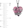 Thumbnail Image 3 of Enchanted Disney Villains Maleficent 1/8 CT. T.W. Diamond and Heart-Shaped Rhodonite Pendant in Sterling Silver