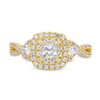Thumbnail Image 4 of 1 CT. T.W. Princess-Cut Diamond Double Cushion Frame Twist Shank Engagement Ring in 14K Gold