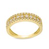 Thumbnail Image 1 of 1/2 CT. T.W. Diamond Triple Row Anniversary Band in 10K Gold