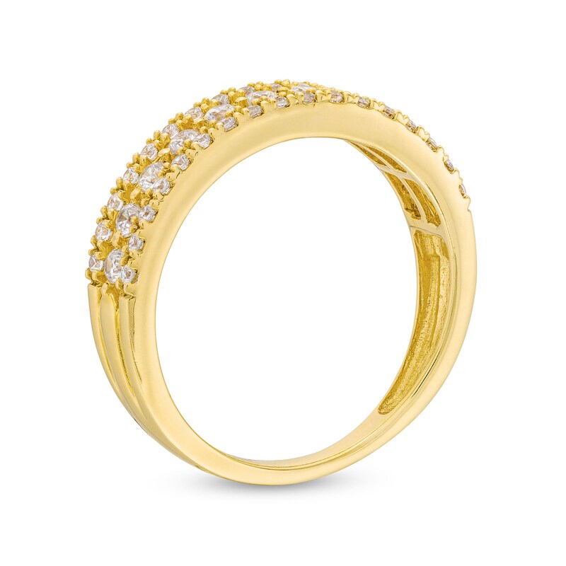 Main Image 3 of 1/2 CT. T.W. Diamond Triple Row Anniversary Band in 10K Gold
