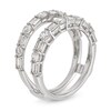 Thumbnail Image 2 of 1-3/8 CT. T.W. Baguette and Round Diamond Alternating Solitaire Enhancer in 14K White Gold
