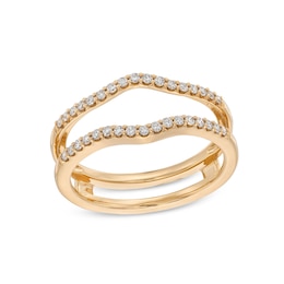 1/4 CT. T.W. Diamond Contour Solitaire Enhancer in 14K Gold