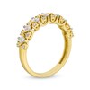 Thumbnail Image 3 of 1/2 CT. T.W. Princess-Cut and Round Diamond "X" Anniversary Band in 10K Gold
