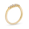 Thumbnail Image 3 of 1/3 CT. T.W. Diamond Graduated Five Stone Contour Anniversary Band in 14K Gold