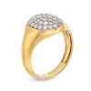 Thumbnail Image 2 of 1 CT. T.W. Oval-Shaped Multi-Diamond Signet Ring in 10K Gold