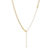 Thumbnail Image 3 of Triple Beaded Strand Necklace in 10K Gold - 18”