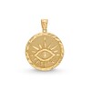 Thumbnail Image 1 of Diamond-Cut Evil Eye Necklace Charm in 10K Gold